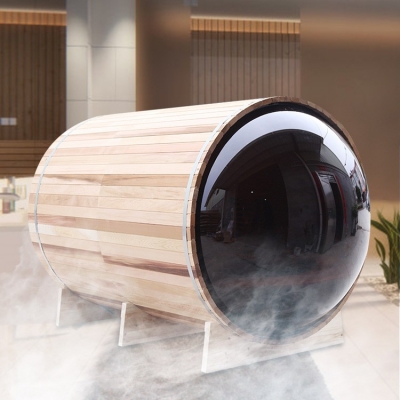 High quality dry steam barrel sauna room