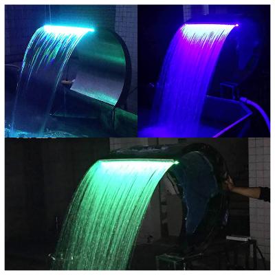 Colorful Outdoor Swimming Pool Water Curtain At Best Price