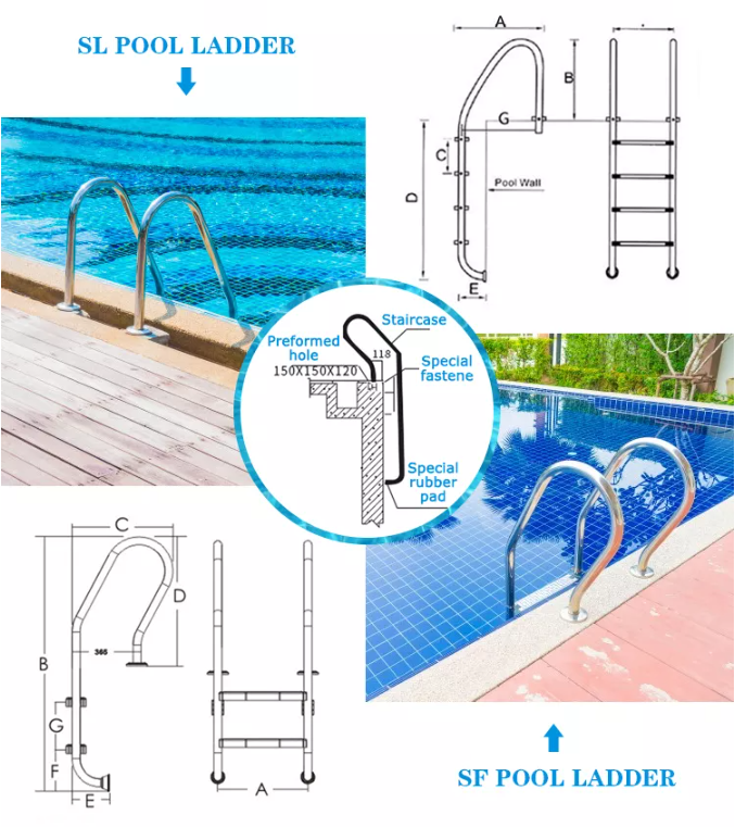 Commercial Swimming Pool Ladders