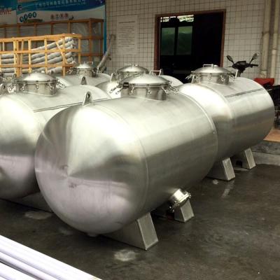 Large horizontal pool sand filter