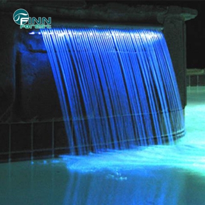 China Supplier Led Curtain Pool Acrylic Waterfall