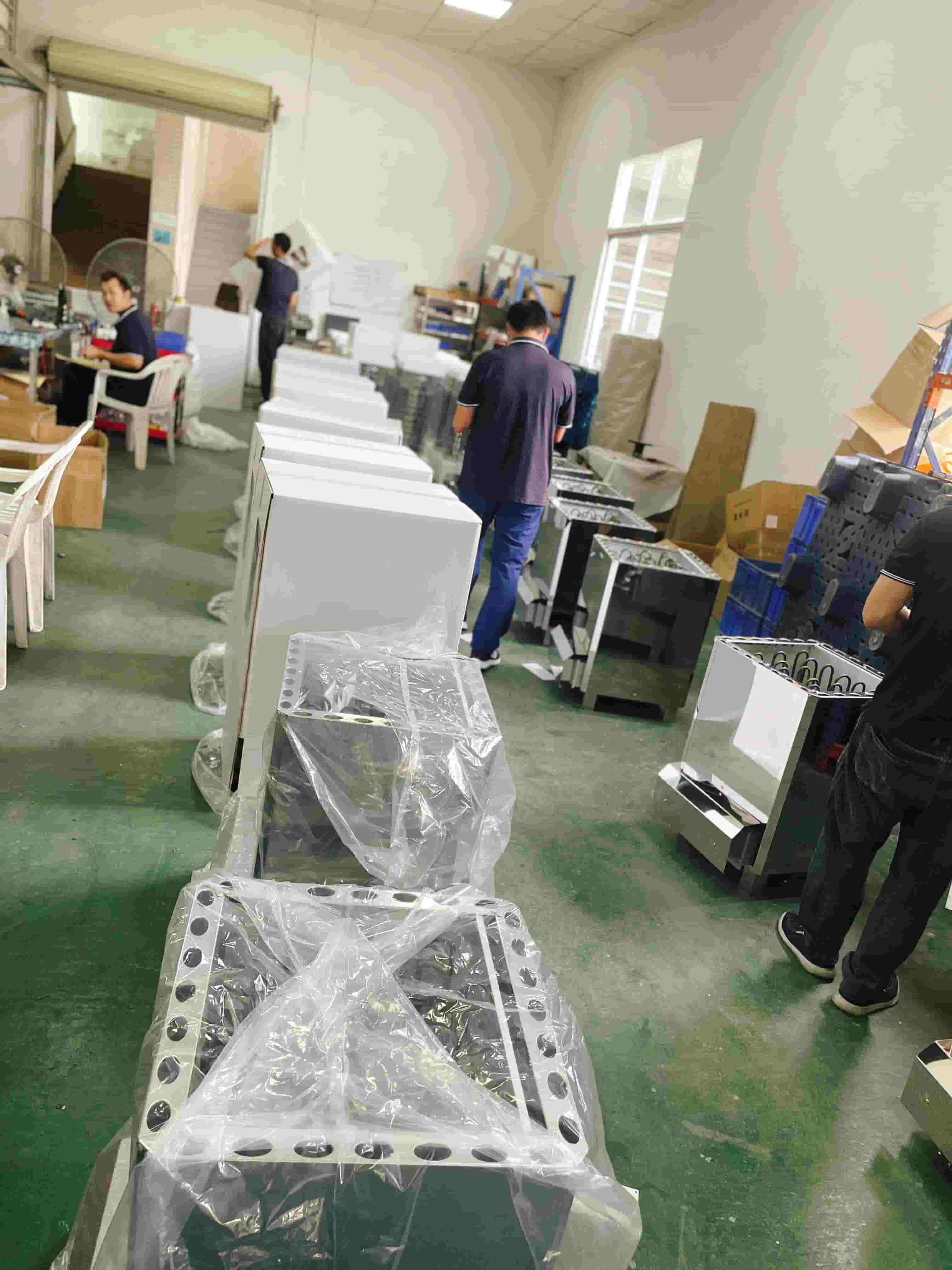 Production Plant in sauna stove
